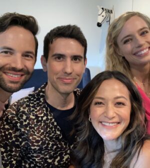 Anja Savcic Instagram - 💗💗eeeekkk what a dream to be starring in a ROM COM! Enjoy this lil’ photo dump featuring the many people I fell in love with (on and off screen)! Here’s to the sunsets, romance and many, many belly laughs 💗 CAN’T WAIT TO SHARE