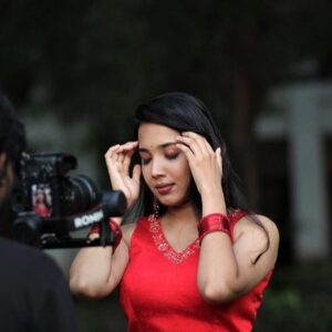 Anjali Raj Instagram - #throwback to this super fun shoot for @chamak_by_becca by @rebecca.santhosh 🤍🤍#bts