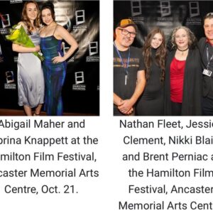 Ann Pirvu Instagram - Right were I want to be 🎬 at an awesome film festival, among incredible creatives, supporting talented friends❤️‍🔥🫶🏻❤️‍🔥
Thank you for capturing this moment
@brentperniacphotography in the latest edition of
@hamiltoncitymag #tbt #arts #life 💋
•
•
•
#TuesdayThoughts #throwback #filmfam @hamiltonfilmfestival @ancastermemorialartscentre #thankyou #HamiltonCityMagazine #onstandsnow