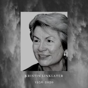 Anna Deavere Smith Instagram - A great teacher of artists, Kristin Linklater, has died.  She gave us so much including the following thought, so pertinent to now: “...the purpose of growing as a human being must be to look at and listen to the whole human condition with increased understanding and compassion, and, in the case of the artist, to shed an ever brighter light on the causes of humanity’s more egregious errors.” ~ Kristin Linklater, “Thoughts on Theatre, Therapy, and the Art of Voice”