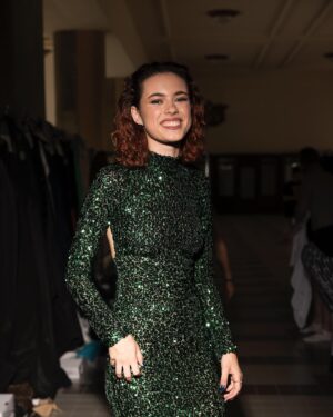 Anna Dvořáková Instagram - Thank you fot this amazing experience. I really enjoyed it and I hope this is not the last time. I have walked on a runway!✨✨
Photos by: @ota_seko 

#model #runway #dress #czech #designer
