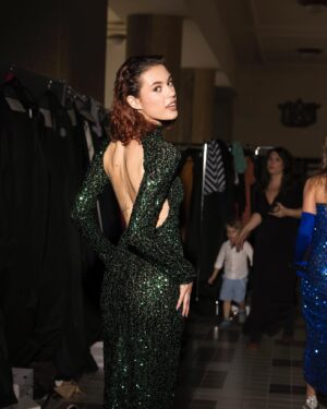 Anna Dvořáková Instagram - Thank you fot this amazing experience. I really enjoyed it and I hope this is not the last time. I have walked on a runway!✨✨
Photos by: @ota_seko 

#model #runway #dress #czech #designer