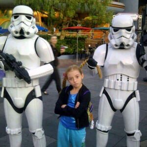 Anna Harr Instagram - A long time ago, in an amusement park  not too far far away. @disneyland after #filming on an episode of #disney 's #shakeitup!