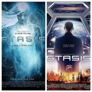 Anna Harr Instagram - Stasis, a YA #sci-fi #film I'm in, is currently on #Netflix, and will be available on Blu-ray on January 23rd. International poster on the left, U.S. poster on the right. Written and directed by @praxiscope . :)