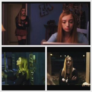 Anna Harr Instagram - Some screenshots of my two characters, Ava and Seattle, from the film Stasis. Bottom pics are both Ava, the top pic is Seattle on the right, with Ava entering the room on the left. Written and directed by @praxiscope