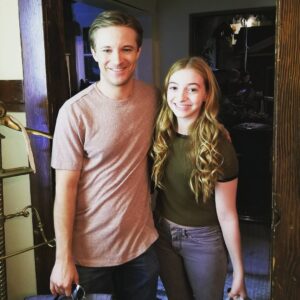Anna Harr Instagram - With Twilight's Michael Welch, from the set @jamescullenb 's latest film, Together. :)