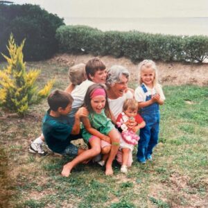 Anna Maiche Instagram - A month after losing one of my grandmothers we lost the other, our dear Mamie. Her family was her everything and boy did we feel it. Whether she was knitting sweaters, baking treats, finding shells with me for hours on the beach, or letting me crawl into her bed at night when I got scared she always found ways to make me feel loved. She was the kind of grandmother that people dream of. I feel her love when I look around the room full of her five boys, their partners, and their children who all care for each other deeply and who miss her immensely. Life won’t be the same without her ❤️‍🩹