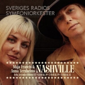 Anna Ternheim Instagram - I'm very happy to annoce this collaboration with my dear friend and artist collegue Maja Francis @wherearetheunicorns 
We're doing three concerts with the Swedish Radio Symphony Orchestra conducted by @erikarvinder February 1st, 2nd & 3rd 2024⚡️

We'll play our own songs inspired by the time we spent in Nashville, as well as country classics that are close to our hearts. Hurry up and get your ticket- link in bio