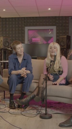 Anna Ternheim Instagram - Hung out with these great people the other day, thanks for inviting me to take part of Anxious Angel @johnossi_official @wherearetheunicorns