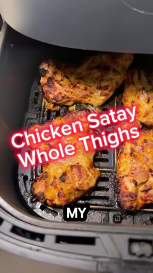 Anna Vocino Instagram - Recipe inspiration from my chicken satay recipe at my @substack newsletter (profile link, duh). Also @lorentarquinio isn’t always this impatient about his food, but when he is, he commits. #glutenfree #glutenfreefood #glutenfreerecipes #cookbook #lowcarbrecipes #nosugaradded #sugarfree this is the Cosori air fryer and I love this thing. Yes, I have more air fryer recipes at my Substack newsletter. No, I will not be doing an air fryer cookbook.