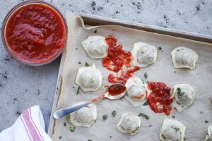 Anna Vocino Instagram - * Comment down below
Get ready for a flavor explosion with these Low Carb “Ravioli” – They're like ravioli, cheese sticks, and meatballs had a delicious party! 🎉😋 Dip into some tasty sauce and enjoy the savory goodness. #lowcarbrecipes #foodieheaven #cheeselover #meatballmania #deliciouslycreative Recipe in my newsletter! https://annavocino.substack.com/p/low-carb-ravioli
Link in Bio

#food #instagram #love #celiac #lowcarbrecipes #photography #glutenfree #photooftheday

Organic Spice Mixes and Marinaras at Eat Happy Kitchen
EatHappyKitchen.com 🍅🌿🥩🌮
