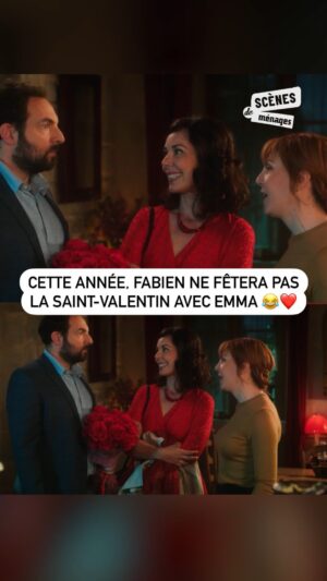 Anne-Elisabeth Blateau Instagram - « Je te présente Clarisse, une collègue ! » 😂
Cette année, la Saint-Valentin de Fabien et Emma (ou plutôt Clarisse) est originale ❤️

#SDM, du lundi au vendredi à 20.30 !