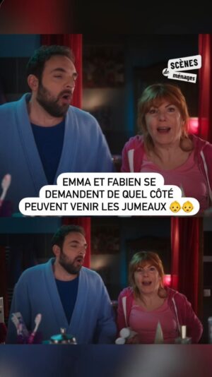 Anne-Elisabeth Blateau Instagram - « Il n’y a pas de jumeaux dans ma famille ! » 
Pas encore nés que les jumeaux en font déjà voir de toutes les couleurs à Emma et Fabien ! 😂
#SDM, du lundi au vendredi sur M6 et en streaming sur @m6plus