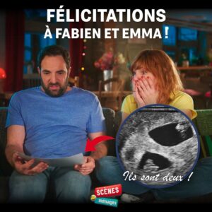 Anne-Elisabeth Blateau Instagram - SURPRISE !!! Ce n’est pas 1 mais 2 bébés qui débarquent dans « Scènes de Ménages » 🥹❤️

#SDM, du lundi au vendredi à 20:30 et en streaming sur @m6plus