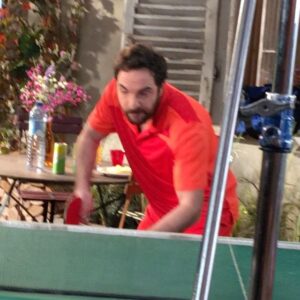 Anne-Elisabeth Blateau Instagram - #coulisses #mauvaisjoueur #pingpong #foliedouce @david_mora_officiel