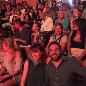 Anne-Elisabeth Blateau Instagram - First night à Marrakech pour les chatons😜 incroyable Rachid Badouri & Nadia Roze #marrakechdurire2017 #scenesdemenages #m6 #picoftheday #crazynight #publicdeouf #lovemarrakech @nadiaroz @rachidbadouri @david_mora_officiel