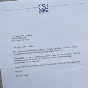 Anne Leighton Instagram - What an honor to receive an invitation 21 years ago by the @fdny and the Counseling Service Unit of FDNY, to utilize my degree in Psychology and experience to create a process for the firefighters and families who were experiencing such incredible grief, shock and loss from the events of that horrific day, and it’s aftermath. I spoke with firefighters grieving the loss of their own, families who lost a father or mother, survivors of PTSD within the FDNY. True, it was a collective experience that we will #neverforget - you never forget the gravity of horrific acts people can inflict upon another, but more importantly…we choose to remember how we New Yorkers came together in deep support and love for one other in the face of tragedy, #newyorkstrong 🗽💪🏼👨‍🚒No matter what, always choose love and be good to people. Choose gratitude. We get what we give. #911 #neverforget #newyork