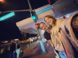 Anne Leighton Instagram - Every which way we tried we just couldn’t get a non-BLURRY photo - but that’s just how good friendships go - sometimes you’re up, sometimes down, life’s gets a little blurry, the time and distance in between. But the best of friends are always silently rooting for you & pick up right where you left off. This goodie is over a decade, so proud of my dear friend @nickofsteele ➡️ the NEW #vicepresident ✨ what an accomplishment 💥🙌🏻💕 

#friendship #friday #duo #palmsprings #vicepresident #fbf #marilynmonroe #palmcanyondrive