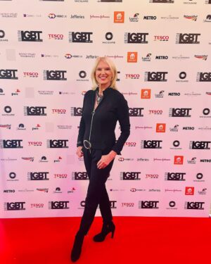 Anneka Rice Instagram - Went all Emma Peel on myself at the LGBT Awards on Thursday night. Thrilled to give out the Trailblazers Award. Such a great word. It implies bursting forth, changing the world. Quoted Maya Angelou, “If you want to live, leave a legacy. Make a mark on the world that can’t be erased’.”
Drank too much Tequila. #lgbt #lgbtcommunity #legacy #trailblazer #awards