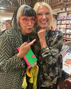 Anneka Rice Instagram - Gorgeous Philippa Perry @kevinkittycat has a cracking new book out. It was the launch last night and I am chuffed to be part of her chumdom, which always involves a degree of lunacy ….#thebookyouwanteveryoneyoulovetoread #sisterhood #books