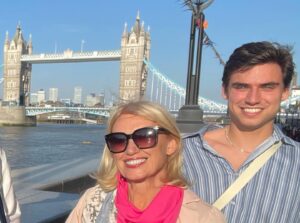 Anneka Rice Instagram - Tried to tell Son 3 last night that 35 years ago on our first Challenge we froze over the River Thames, right behind where we were standing. We then assembled an orchestra - and  Henry Mancini turned up to conduct the 1812 Overture to an ice skating and firework accompanied. In the middle of the Thames. For Children in Need. We both glazed over at this point. He thinks I am struggling with mind-altering substances.  I realise talking about my career makes me sound like I have early onset dementia. #challengeanneka @bbc