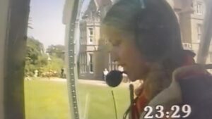 Anneka Rice Instagram - Well this is a bit of a mind altering moment. Someone sent me this clip of me landing at an Oxford University college in 1986 on a Treasure Hunt. . I have absolutely no memory of this. Not so strange in itself EXCEPT THIS IS THE COLLEGE WHERE ONE OF MY SONS ENDED UP 30 years or so later. . All that time I visited him. Walked on that lawn. Admired the view. No idea I’d been there before! Has someone spiked my drink? Son thinks I may be actually mad. #treasure ##treasurehunt #oxford #university #helicopter
