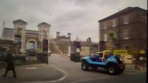 Anneka Rice Instagram - All this talk of prisons! It’s quite easy to drive in, if you have a fierce guard dog. And, in my experience, easy to drive out with a couple of prisoners, 20 minutes later. The Guvnor lent them to us to help with a  Challenge  at Wormwood Scrubs Pony School round the corner. One was in for murder but he jumped into the back of the buggy with great enthusiasm. Happy days! #ChallengeAnneka @wsponycentre