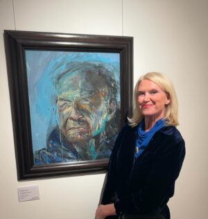 Anneka Rice Instagram - Beyond honoured to have a painting in the same exhibition as Maggi Hambling! In fact, two!  It’s all part of “Maggi Hambling - Teacher”, a celebration of her teaching life. Being taught by Maggi Hambling has been life-changing and our weekly classes are a true highlight of my life. She is gruff and funny and wise and kind and I hear her voice ringing in my ears whenever I start a new painting. I met her 15 years ago when I interviewed her and I was bewitched. I asked her then and there if I could join her Master Class. She looked at me for about 10 minutes and then wrote on a stub of paper an address and ‘10am. Charcoal’. I turned up the next day and have been part of her eccentric, nurturing, creative group ever since. Every person in the groups paints in a completely different way which Maggi celebrates. There is no house style. The exhibition is at Morley Gallery 6-26 March so do come along and have a look at what we all get up to.
@morleygallery #maggihambling #painting #exhibition