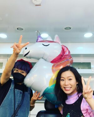 Annie Chang Instagram - Season finale of @superpumpedsho tonight!  Here are photos of my last day of work.  Thank you @haruyominmin and @christytagatac for taking such good care of me.  enjoy!! #superpumped #showtime #uber