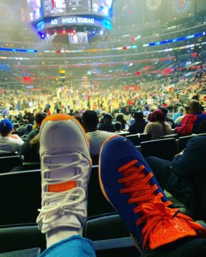 Annie Chang Instagram - Clippers Knicks #knicks #cryptoarena