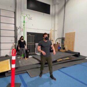 Annie Chang Instagram - Some stunt practice with the crazy talented @sir_spenc_stunts for the finale!! Out today! #peacemaker #hbomax