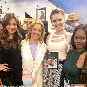 Annika Pampel Instagram - A big #thankyou to #screenplaypress #thescreenwritersdraft @christinewritesaboutyou and @evaaridjis as well as the super cool #skylightbooks for this wonderful event last night.  So many people came out to support us three writers in our staged readings and bought #books it made us truly happy. Also thank you to my lovely actors @ninarausch @christy_stjohn and @heyitsdoree for absolutely killing it and having fun:). Go buy #books and #read