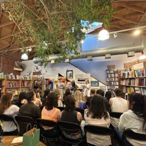Annika Pampel Instagram - A big #thankyou to #screenplaypress #thescreenwritersdraft @christinewritesaboutyou and @evaaridjis as well as the super cool #skylightbooks for this wonderful event last night.  So many people came out to support us three writers in our staged readings and bought #books it made us truly happy. Also thank you to my lovely actors @ninarausch @christy_stjohn and @heyitsdoree for absolutely killing it and having fun:). Go buy #books and #read