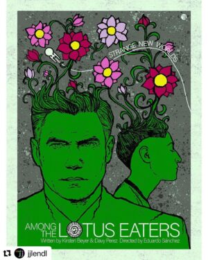 Anson Mount Instagram - #Repost @jjlendl 
・・・
Here's my retro poster for today's newest episode of #StarTrekStrangeNewWorlds: "Among The Lotus Eaters". Another incredible episode - congrats to all involved!
.
.
#StarTrek #StrangeNewWorlds #StarTrekSNW #trek #poster #fanart #art #startrekart #startrekfanart #retro #vintage #design #captainpike #ortegas #ansonmount #melissanavia #scifi #movies #tv #xfilesposterproject