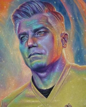Anson Mount Instagram - TOMORROW: Shore leave hijinks. Grab your Hawaiian print shirts ‘cause episode 5 is on its way. @startrekonpplus. Thanks to @lux.wood for the art.