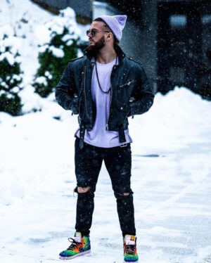 Anthony Amar Instagram - ❄️💜 alors ? On valide ? Votre avis sincèrement...
___
#style #ootd #luxembourg #beardstyle #photooftheday