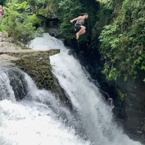 Anthony Amar Instagram - If it excites you and scares you at the same time, it’s probably means you should do it.

It’s okay to be scared. Being scared means you‘re about to do something really really BRAVE

Don’t let the fear are falling keep you from flying.

#kroyawaterfall #waterfall #bali #indonesia #baliindonesia #balilife @balilife