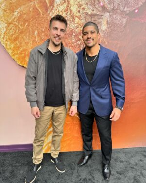 Anthony Bowens Instagram - My first Hollywood world premiere was a success! Godzilla x Kong in theaters this Friday. #AEW