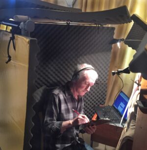 Anthony Daniels Instagram - Man in homemade acoustic foam man cave, bringing new animation joy to the galaxy… but you will have to wait a little. Happy Day!
#animation #soundrecording #cave #starwars #c3po @lucasfilm #iamc3po