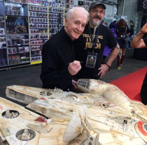 Anthony Daniels Instagram - Great memories of my weekend in Brussels. What a lot of people! Took an early walk around on Sunday and spotted the models displayed at the Star Wars Generations Expo. Congratulations to the team at Yavin. Thanks for inviting me to sign the Falcon.
@yavinpl #yavin #milleniumfalcon #starwars @comicconbrussels #iamc3po #c3po