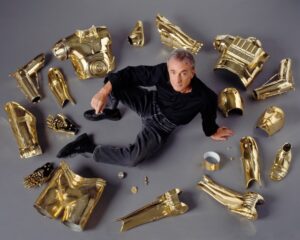 Anthony Daniels Instagram - @johnniestarkcosplay asks if a piece of my costume ever got forgotten and I arrived in front of the camera with a piece missing.
The answer is that couldn’t really happen since each piece rests on the piece below it. A slight issue did happen early on. Not missing, but something in the wrong place. Go to page 38 in IAC3TIS for the answer. (BTW there IS one important piece missing in this pic.).
#c3po #iamc3po @dkbooks @dkbookscanada @dkbooksus #costume #thereturnofthejedi #starwars