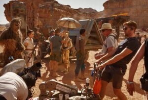 Anthony Daniels Instagram - I’m reading your comments about the film. Thanks for kind words. Watched it three times now and more to see each time. 
That Pasaana speed chase was a hairy ride! Glad Eunice insisted on clipping me on!
#pasaanaspeederchase #eunicehuthart @vanityfair @annieleibovitz #theriseofskywalker @starwars #iamc3po  #c3po