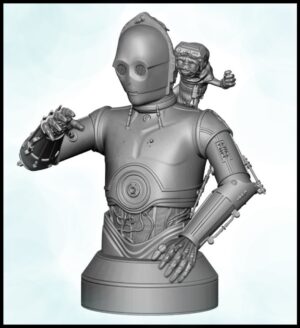 Anthony Daniels Instagram - I am so happy that brilliant-as-ever Gentle Giant are bringing out a new design for my golden counterpart. This one features his oldest friend, Babu Frik, so astonishingly voiced by Shirley Henderson. Even though it was a ghastly and frightening time for 3PO, Shirley made me giggle every time. A great performance from her and the five other puppeteers.
@gentlegiantltd #babufrik #shirleyhenderson #theriseofskywalker #c3po #iamc3po #starwars