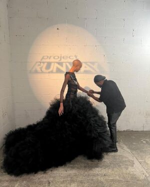 Anthony Elle Instagram - #fbf to @bishme_cromartie winning Season 20 of #projectrunwayallstars  on @projectrunwaybravo  last week. Your talent is incredible. Cheers to new beginnings!