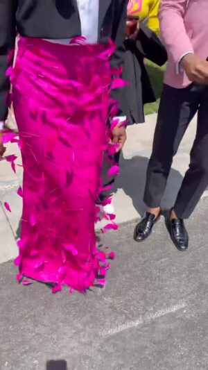 Anthony Elle Instagram - We are not at the #metgala2023 but we definitely looked incredible at the @barbie dream house finale! @michelboyd you look soo handsome in your pink! I definitely was feeling myself!

We can’t wait for you to watch!

#hgtv #barbiedreamhouse #pretty #pink