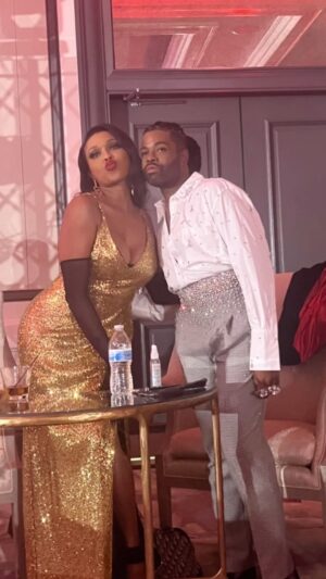 Anthony Elle Instagram - #tbt to last weekend! I had the profound opportunity to Co Host the Vision Foundation’s @ielevate_ Gala with the beautiful and gracious @kingamiyahscott 

Huge Thanks to my incredible friends that showed up to support me. I appreciate you more that you will ever know. Hazel is the perfect date! She never leaves any crumbs.
@presidentg @rodneyjgreene @mirgurl @octaviusterry @kaozbybrandonmcdaniel @iamjlamar @mrboone29 

Thanks @blyelharris for taking care of my hair as only you can!
Thanks so much @hopelynns for making sure mine and Hazels mugs were locked in place!

I absolutely love Live hosting! @bishopocallen Thank you so much for trusting me with your baby.