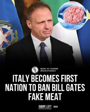 Anthony Fowler Instagram - Bill gates trying to poison the world ANYWAY HE CAN,  well done ITALY 🇮🇹 I’ve seen plastic fruit ALL OVER 🇺🇸 he’s one evil man