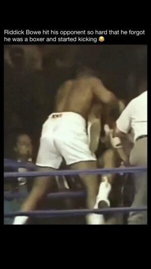 Anthony Fowler Instagram - Riddick Bowe 🔥 you wouldn’t wanna knock his pint over in the local boozer 🍺 😂
