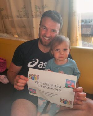 Anthony Fowler Instagram - Woke up feeling really grateful and blessed to my little girl screaming DAD DA at top her voice,  I’d normally be moaning but today and forever I’m just glad she’s safe ❤️🙏🏻 #familyiseverything
