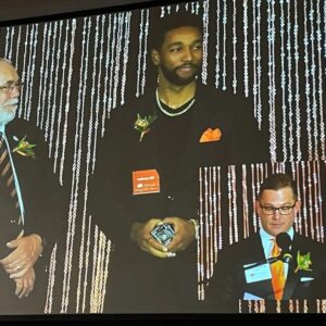 Anthony Hill Instagram - Sooo I received a Distinguished Alumni Award from Oklahoma State University. Big love to the Theater Department and the College of Arts & Sciences. I'm honored man. Go Pokes. 🟠🤠⚫️